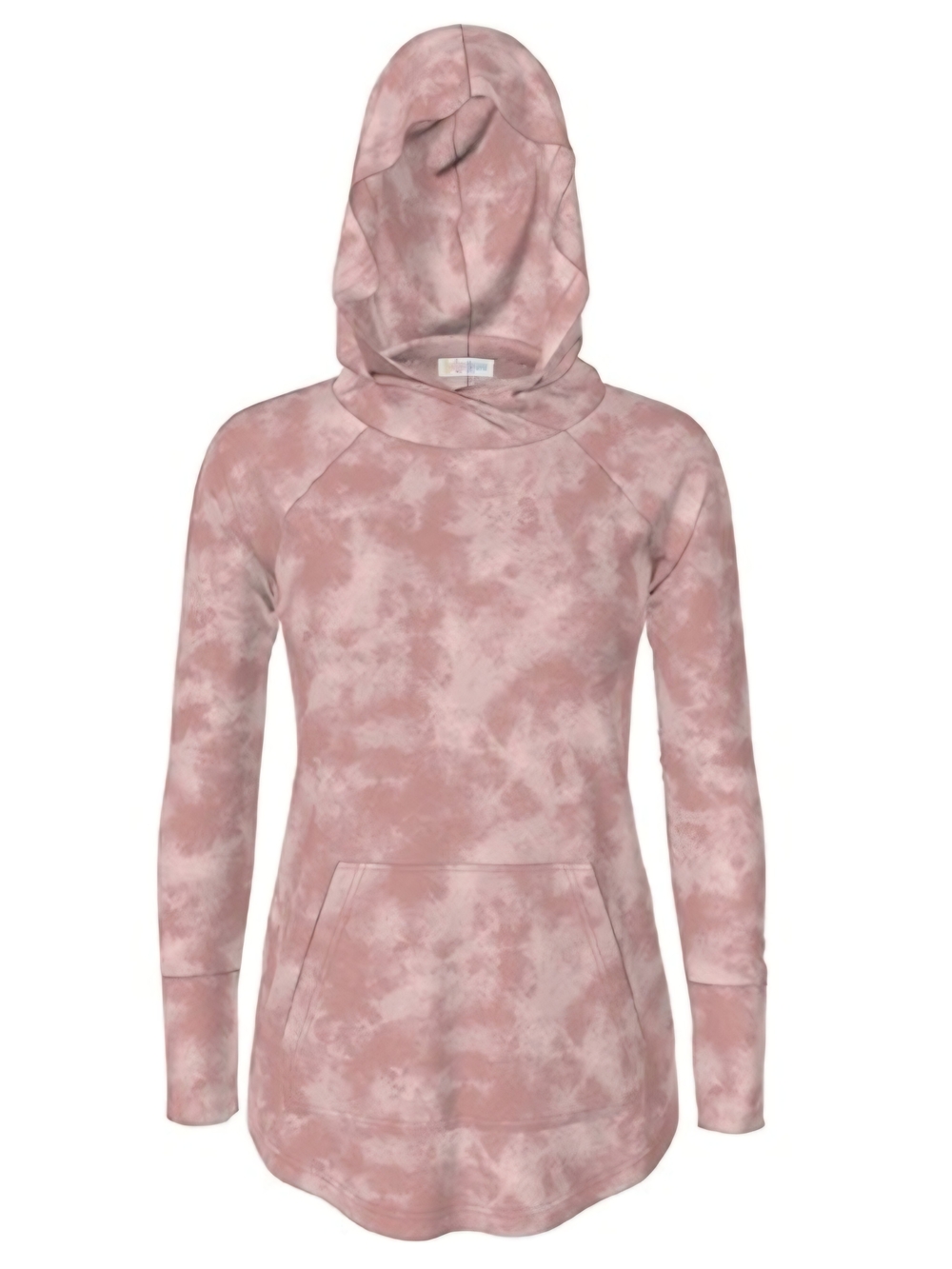 LuLaRoe Blush Pink Tie-Dye Cowl Neck Hoodie Sweater
